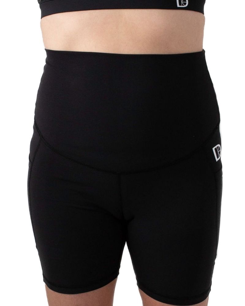 Black cycling shorts back view