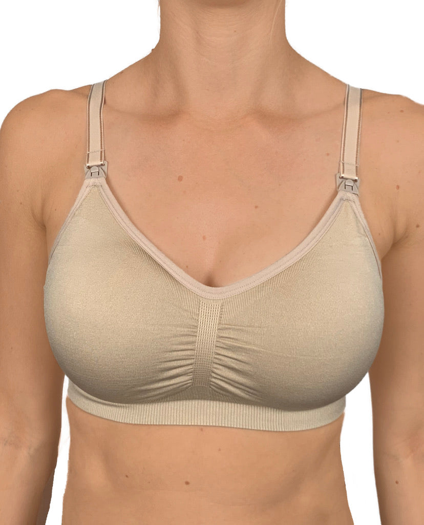nursing bra beige