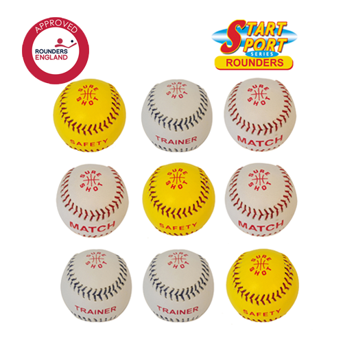 Sure Shot Mixed Rounders Ball (9 pack)
