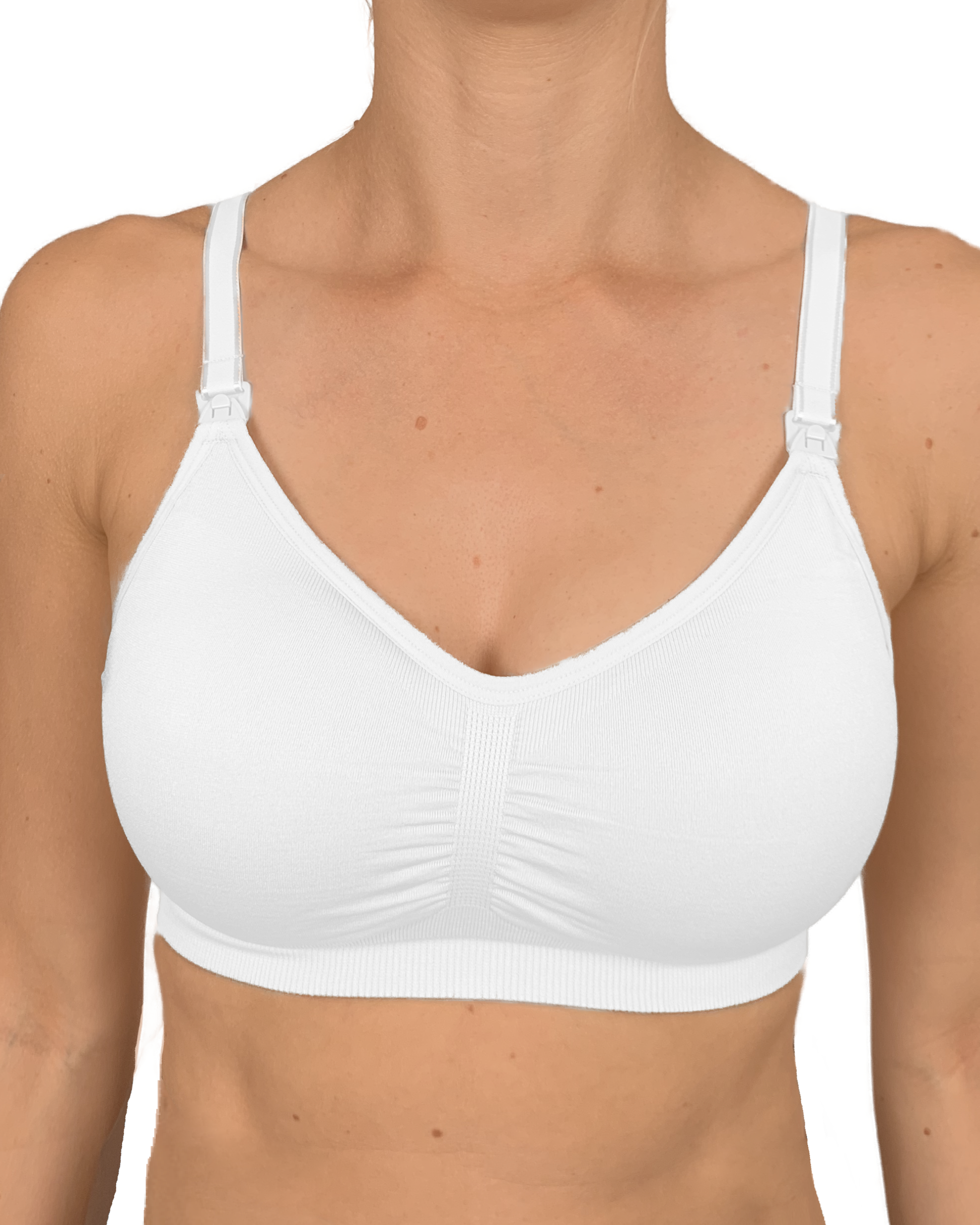 nursing bra white