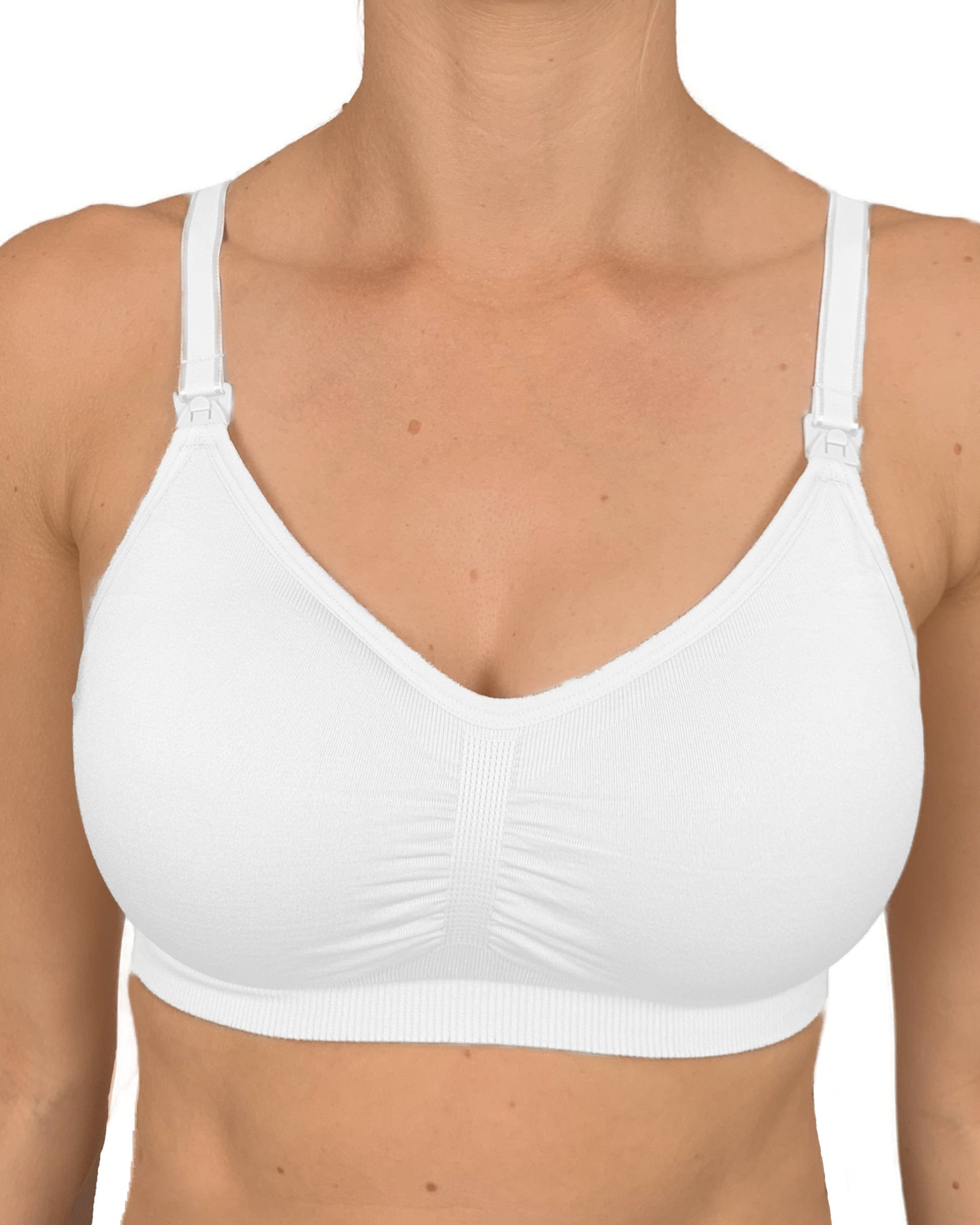 nursing bra white